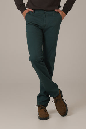 Zelene muške pantalone classic