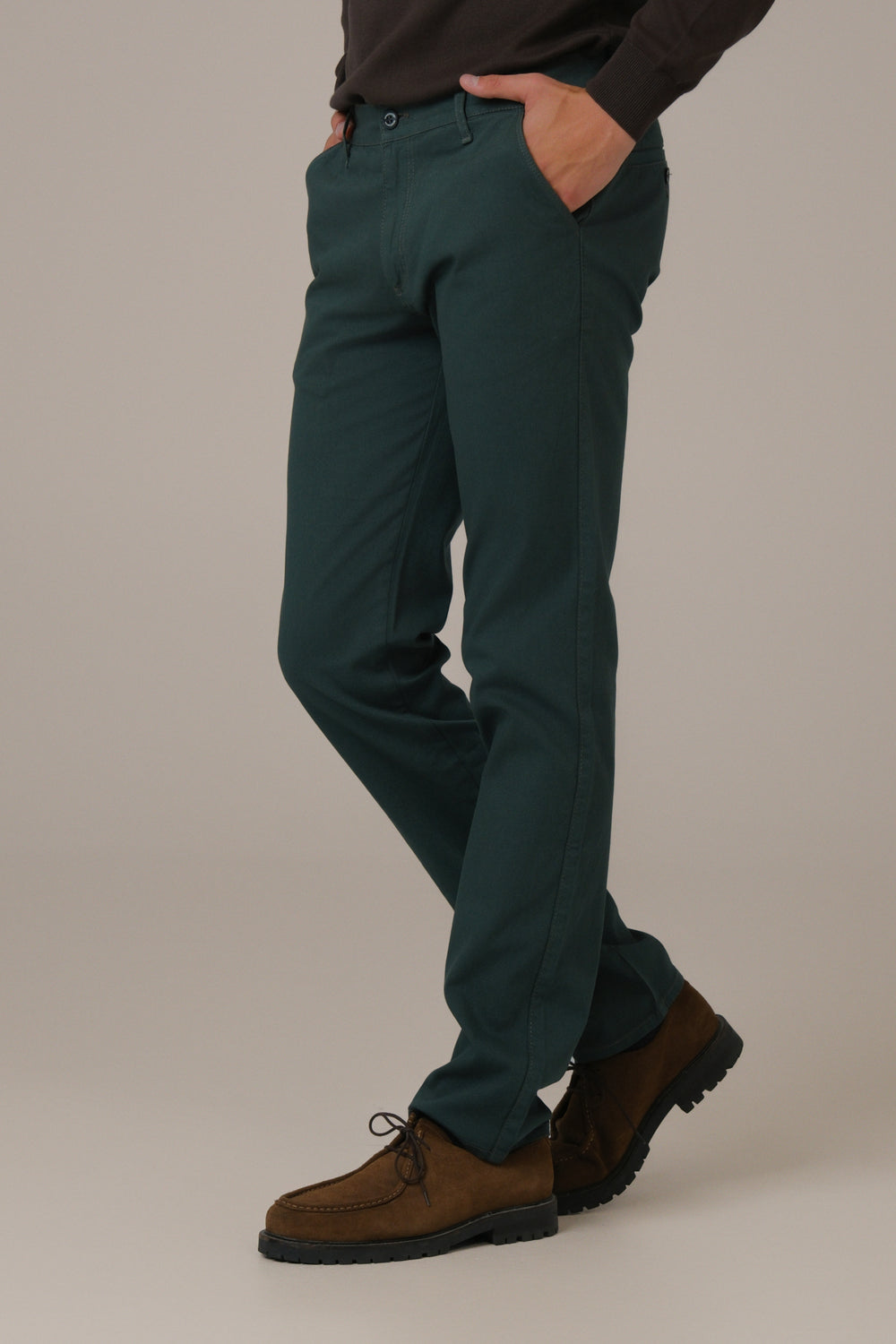 Zelene muške pantalone classic