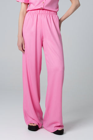 Ženske pantalone viskoza ROZE