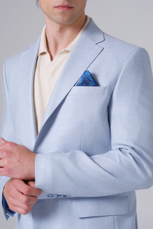 Muški sako 11/26 lan sv plavi