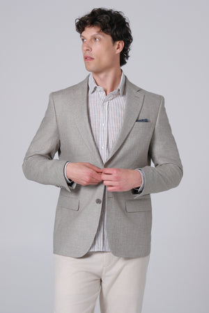 Muški sako 9/26 zeleni lan