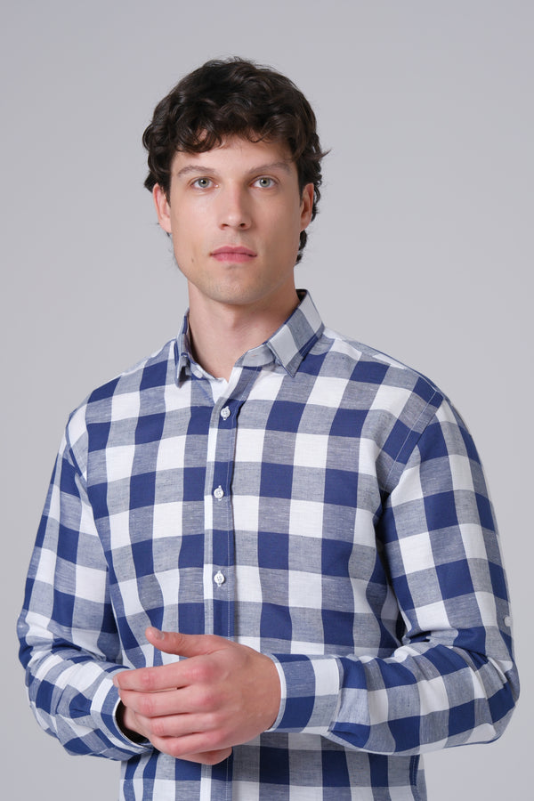 Muška lanena košulja KARO