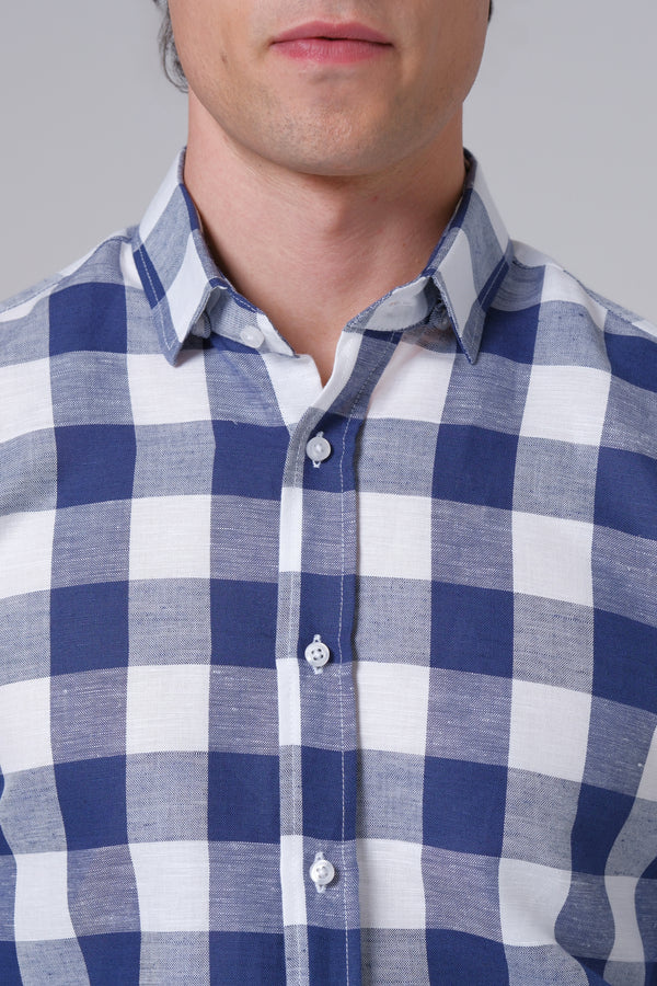 Muška lanena košulja KARO