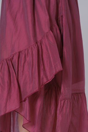 Ženska suknja sa faltama tensel pink 334326