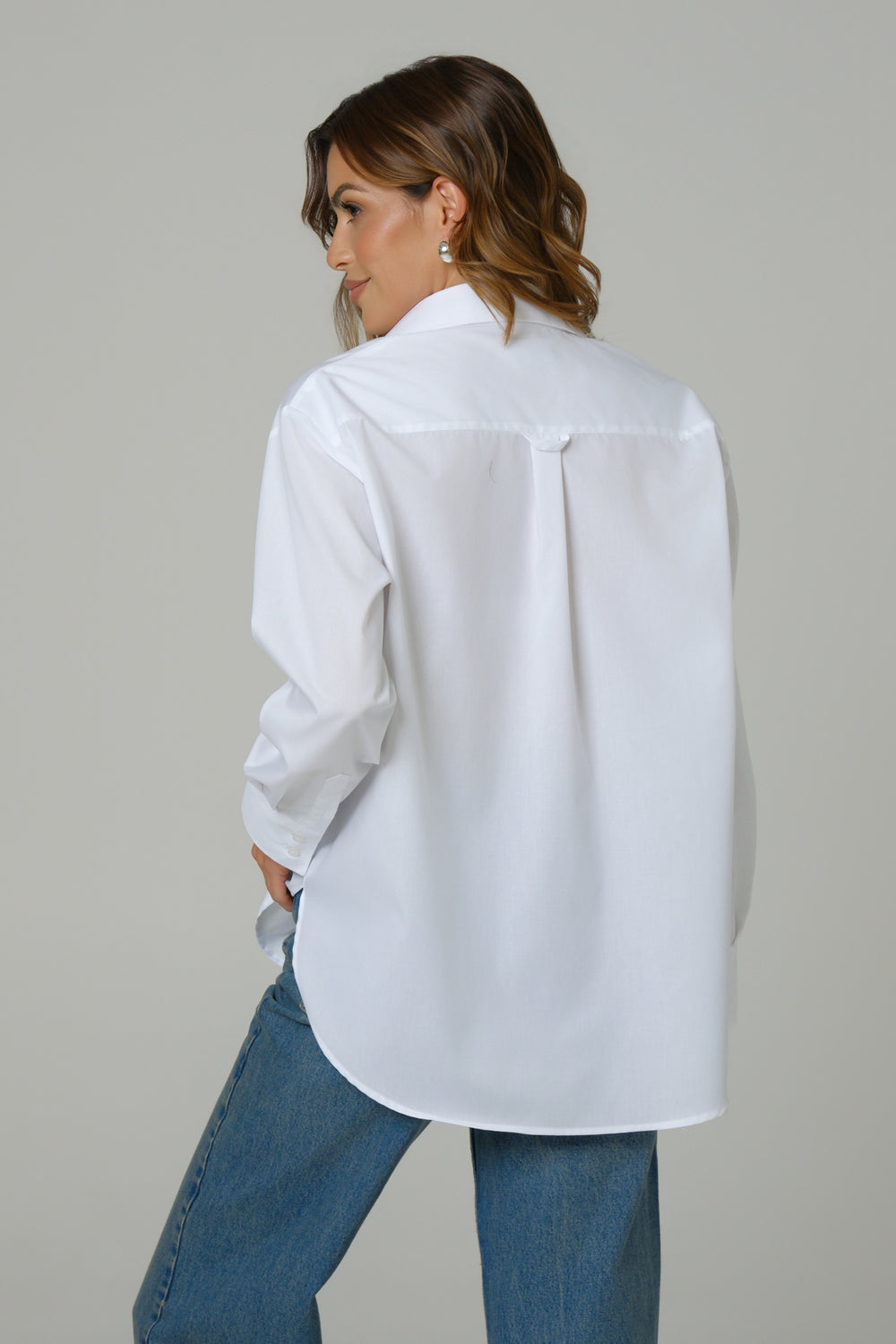 Kalina bela ženska oversize košulja