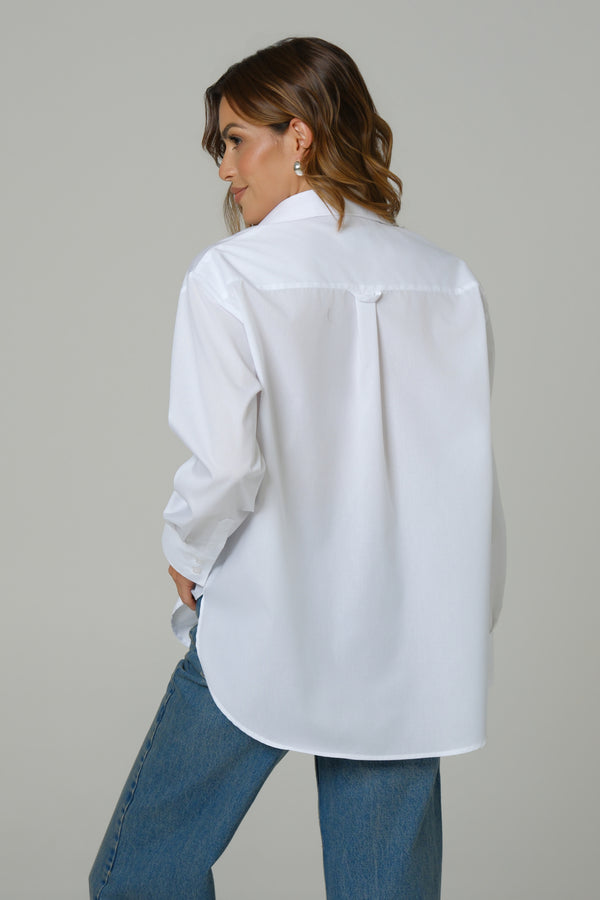 Kalina bela ženska oversize košulja