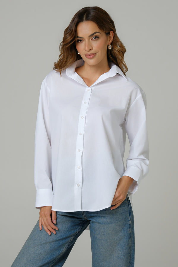 Kalina bela ženska oversize košulja