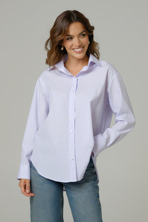 LILA ženska oversize košulja