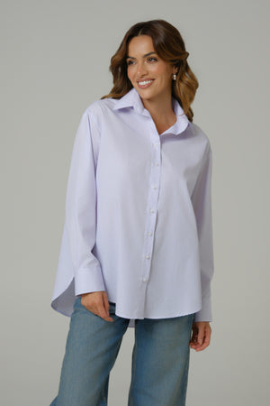 LILA ženska oversize košulja