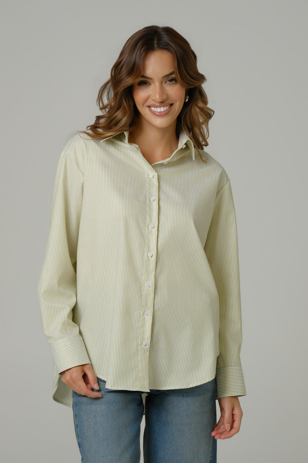 Zelena ženska oversize košulja