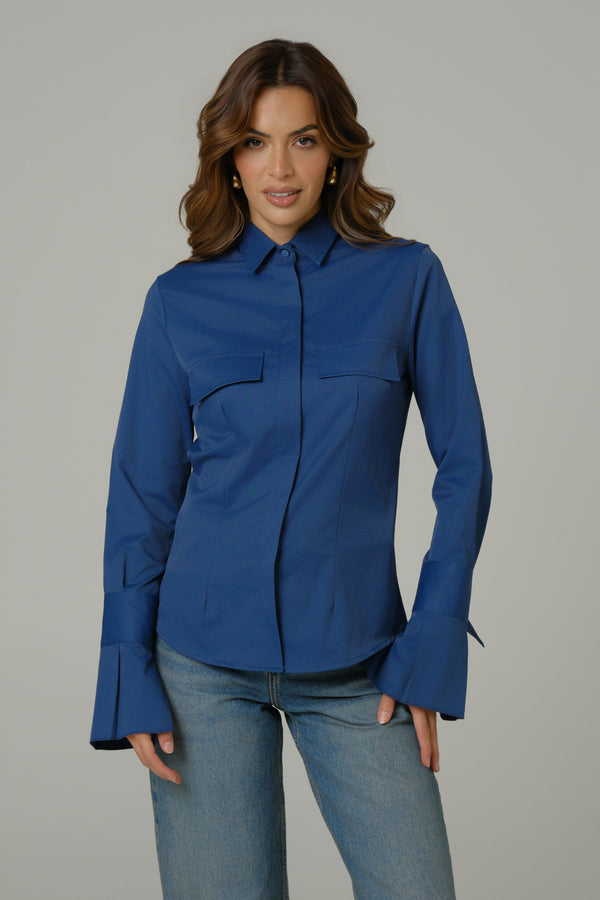 109826 PLAVA ženska košulja