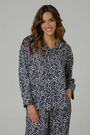 Ženski komplet 100% viskoza teget