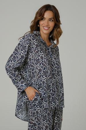 Ženski komplet 100% viskoza teget