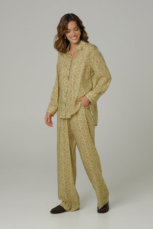 Ženski komplet 100% viskoza zeleni