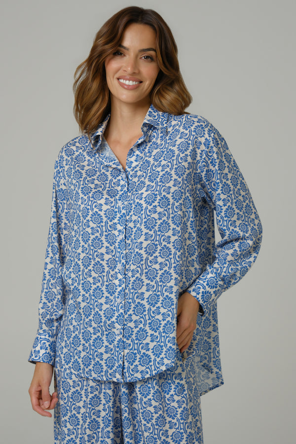 Ženski komplet 100% viskoza plavi