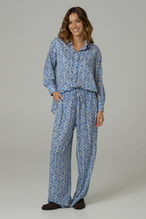 Ženski komplet 100% viskoza plavi