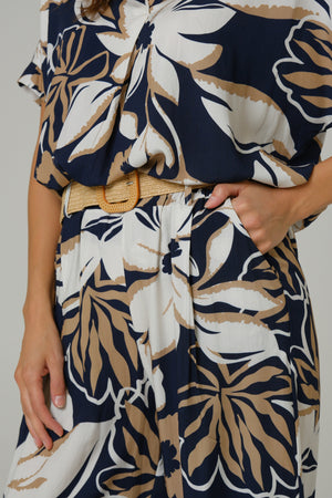 Ženski komplet 100% viskoza teget