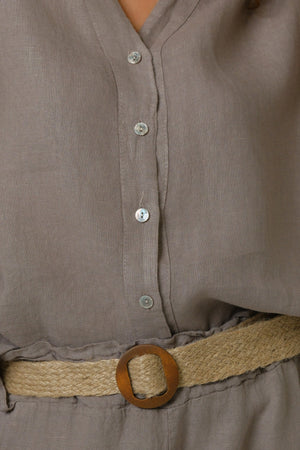 Ženske pantalone 100% LAN SIVE