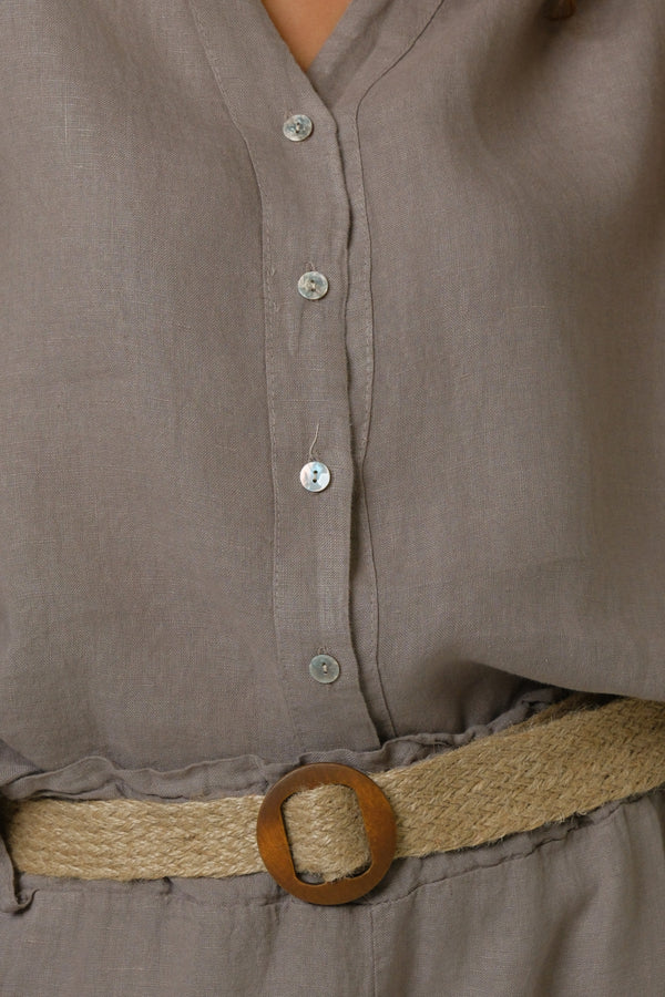 Ženske pantalone 100% LAN SIVE