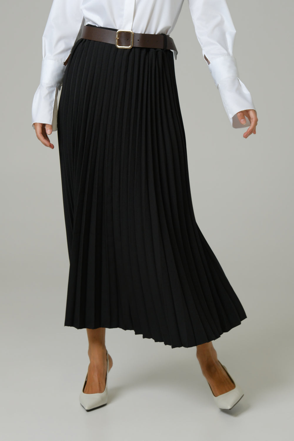 Ženska suknja plisirana crna 334226