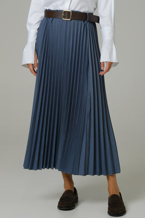 Ženska suknja plisirana plava 334226