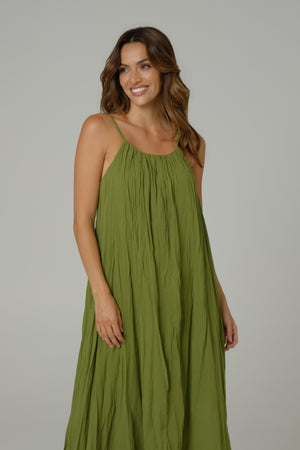 Nika ženska haljina ZELENA