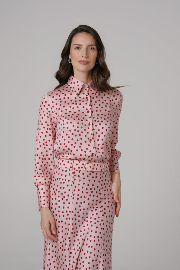 Ženska suknja roze bordo tufna