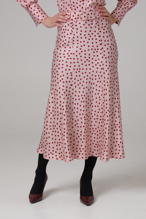 Ženska suknja roze bordo tufna