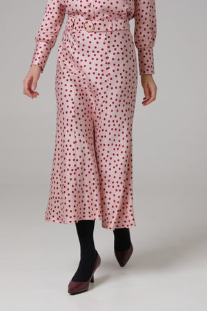 Ženska suknja roze bordo tufna