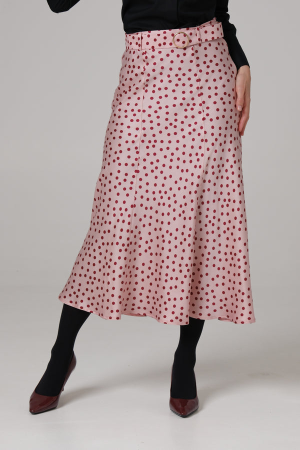 Ženska suknja roze bordo tufna