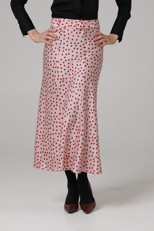 Ženska suknja roze bordo tufna