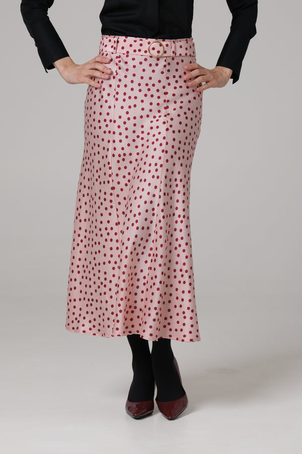 Ženska suknja roze bordo tufna