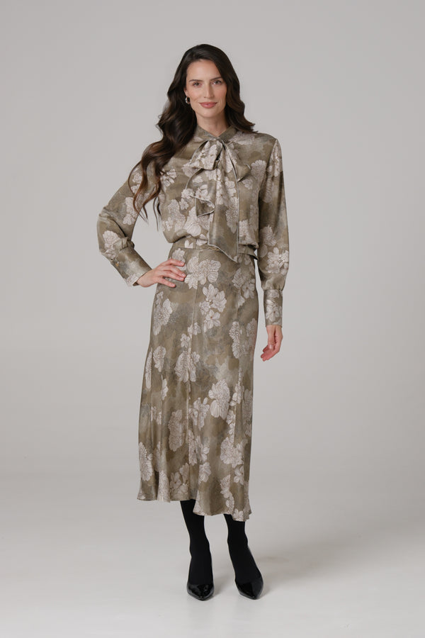 Ženska bluza sa mašnom zelena LIMITIRANA SERIJA