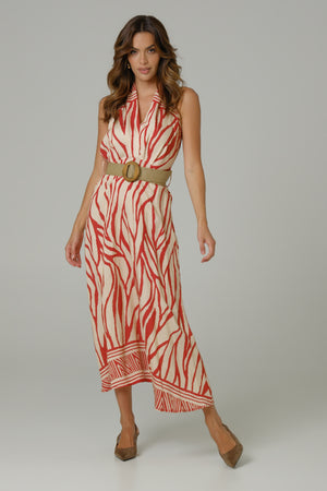 Zona ženska haljina bordo