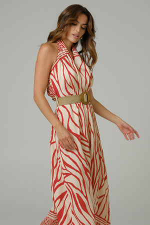 Zona ženska haljina bordo