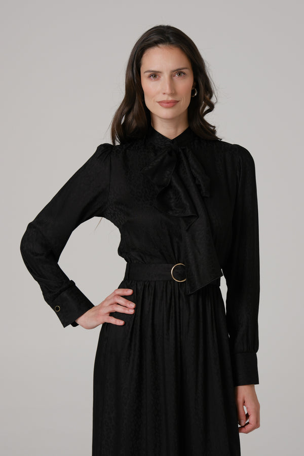 Hajdučica ženska haljina CRNA