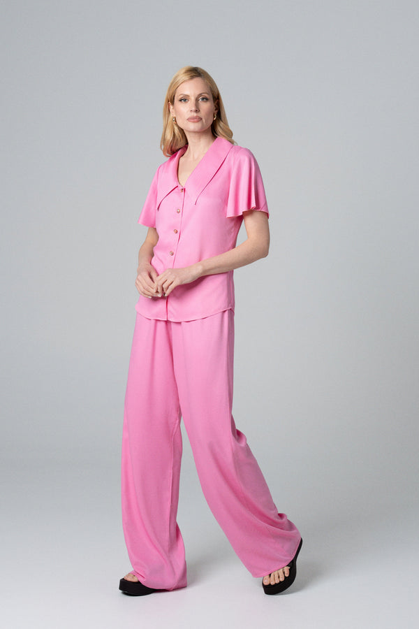 ŽENSKA BLUZA VISKOZA SVETLO ROZE
