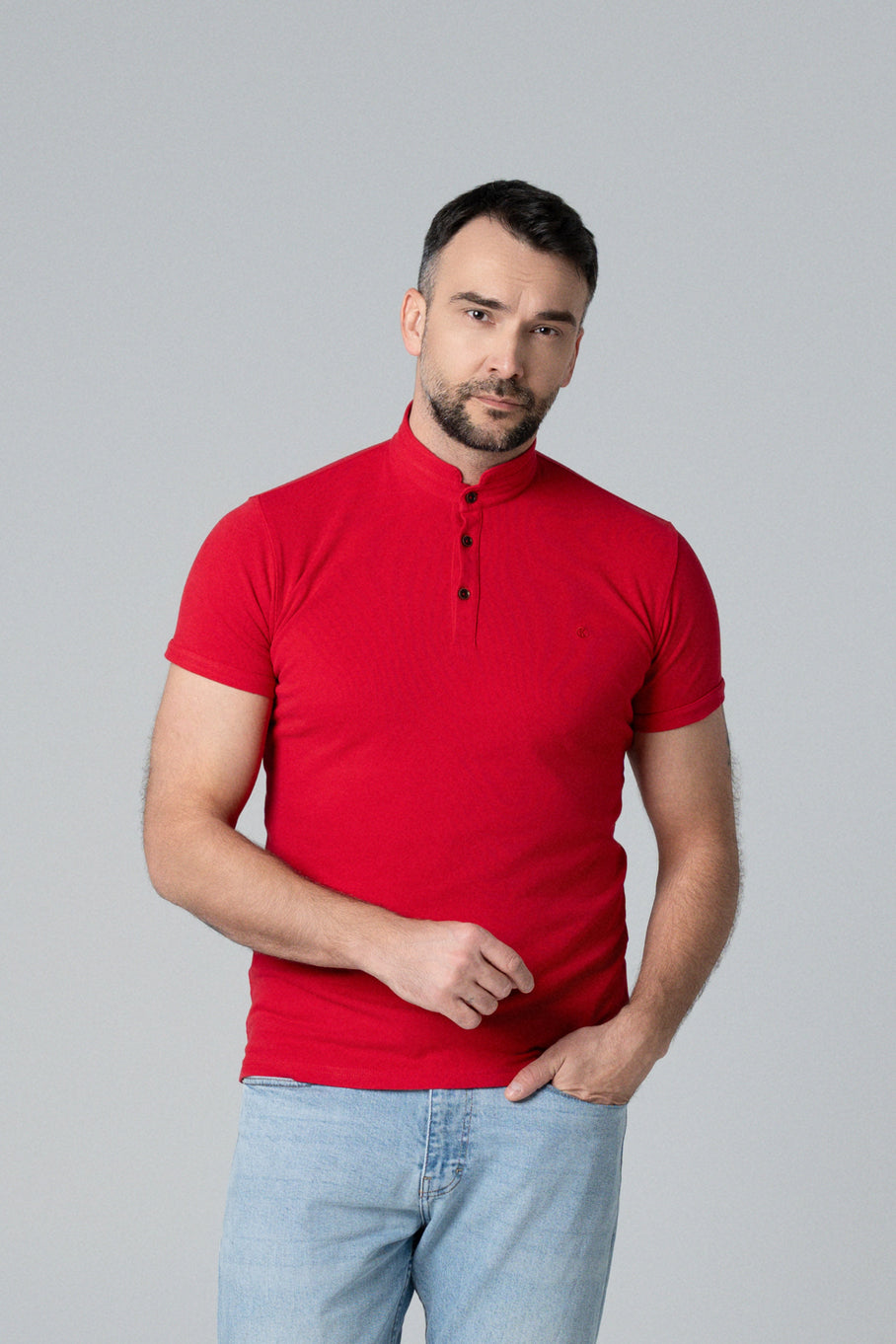Muška polo majica ruska kragna