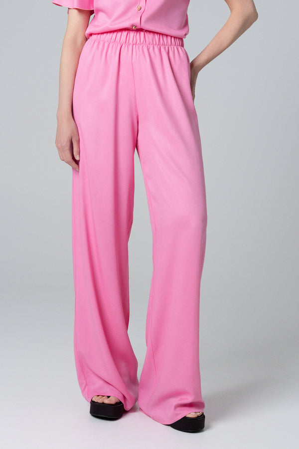Ženske pantalone viskoza ROZE